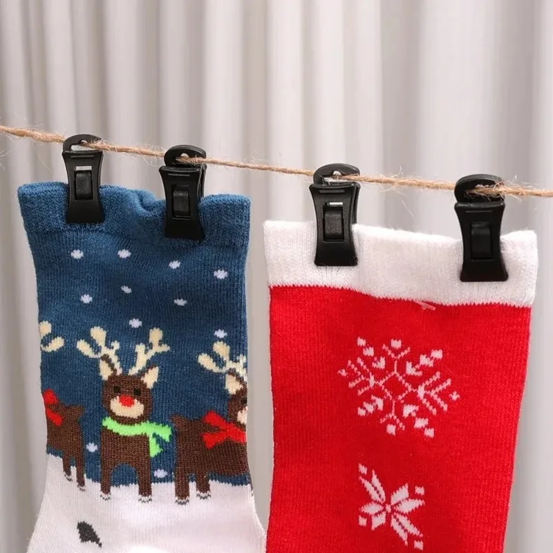 5/10pcs Plastic Socks Clip Portable Powerful Clothes Peg Multifunctional Rack Clothes Hanger Hook Clothes Folder Bed Sheet Clips - view 3