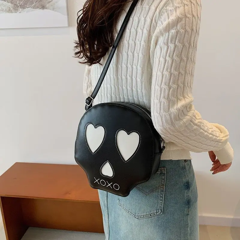 

Novelty Gothic Halloween Ghost Bag Gift Women Shoulder Bag Devil Skull Funny Crossbody Bags Female Girls Ghost Handbags Purse