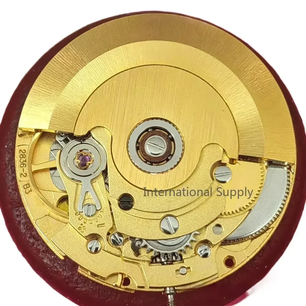 TOP CLONE ETA 2836-2 Mechanical Movement Date/Day Disc Golden/Silver Automatic Mechanism Modified Watch Parts Replace 2836