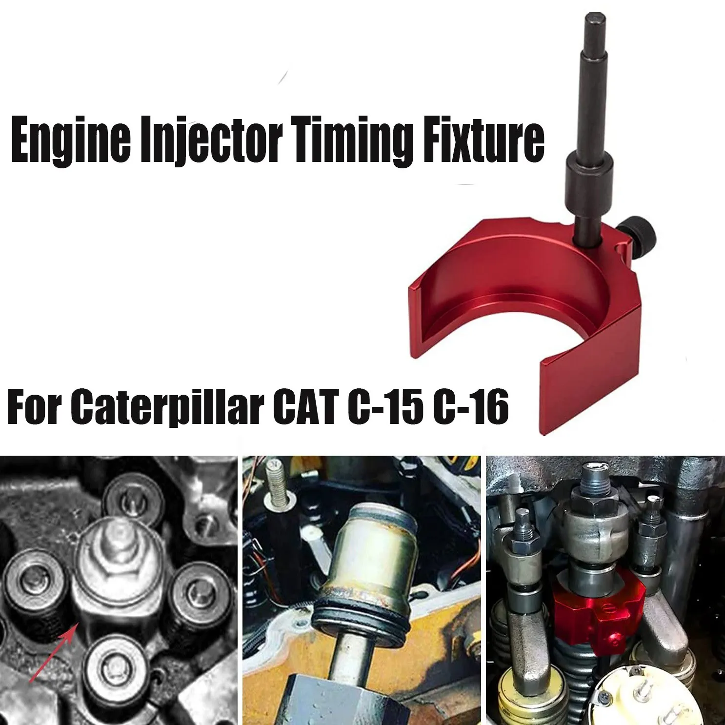 Engine Injector Adjustment Gauge Tool Diesels Engine Injector Timing Fixture for Caterpillar CAT C-15 C-16 3406E