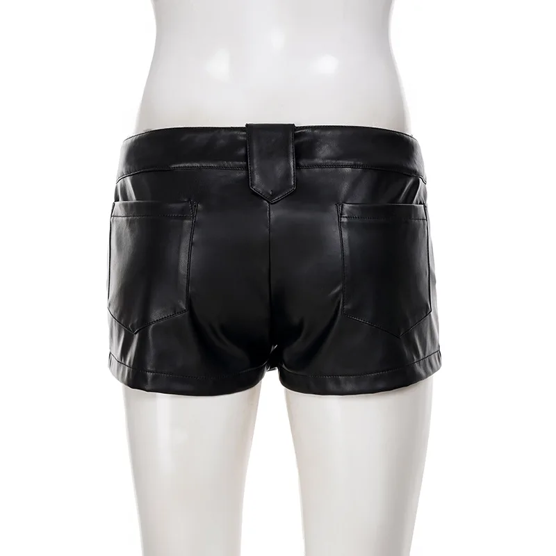 جديد مثير برشام تصميم منخفضة الخصر بو الجلود السراويل شخصية الورك السراويل النساء #6