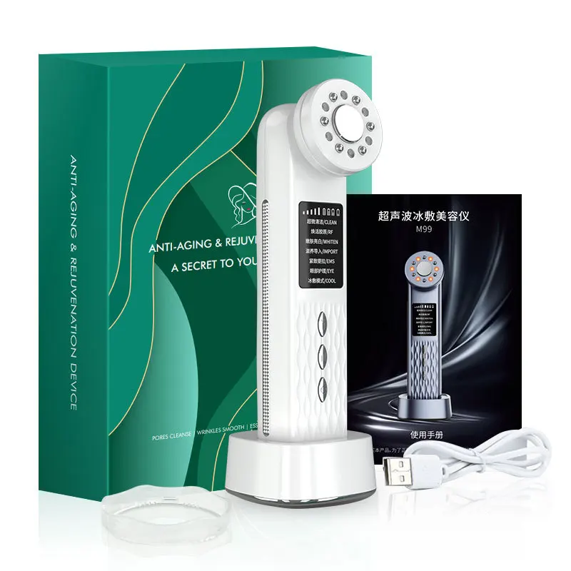 

2025 Ultrasonic Ice Compress Beauty Device Face Lift Beauty Device Skin Rejuvenation Tightening Face Care Tool Wrinkle Remove