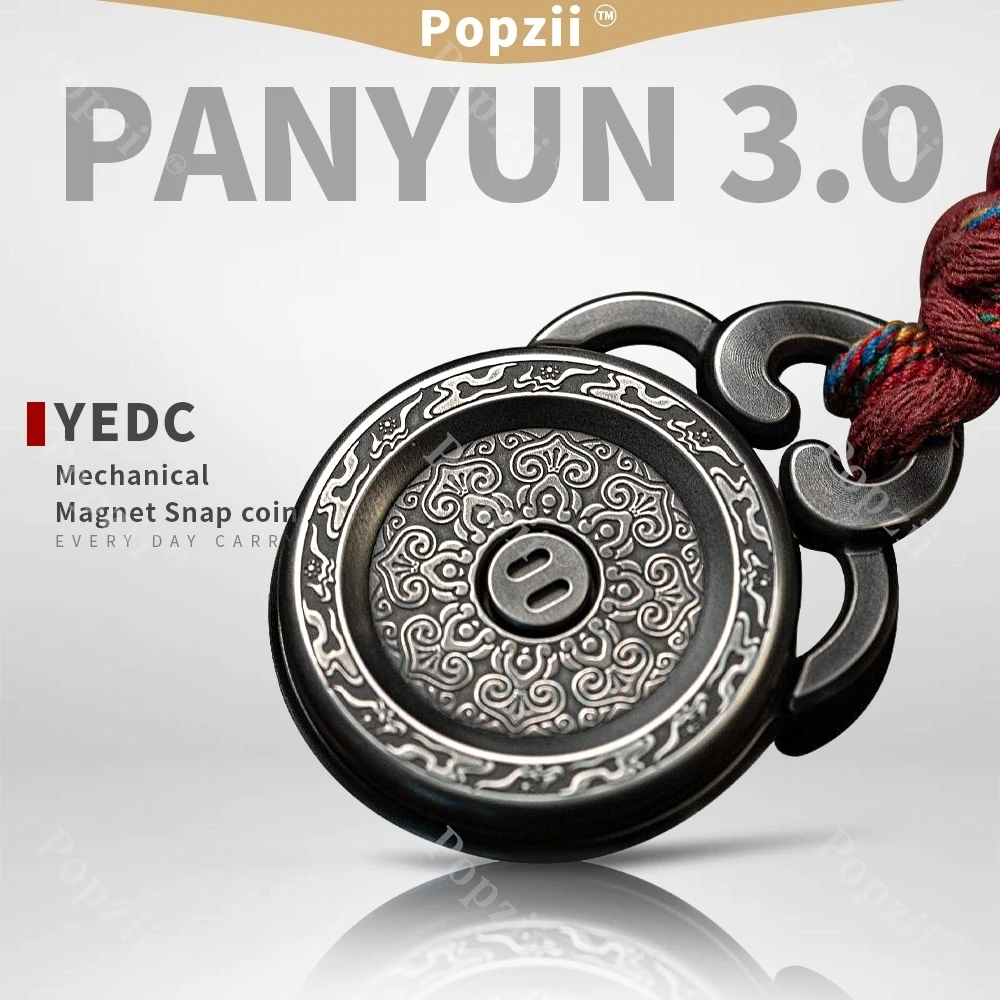 

YEDC PANYUN 3,0 тактическая монета с трещоткой, игрушка-непоседа, магнитная монета с трещоткой, несколько способов игры, игрушки для беспокойства