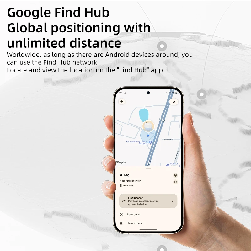Xiaomi Google Global Tracker جهاز تحديد المواقع الذكي GPS ثنائي الاتجاه لمكافحة خسر إنذار في الهواء الطلق جهاز مكافحة فقدان لنظام أندرويد #2