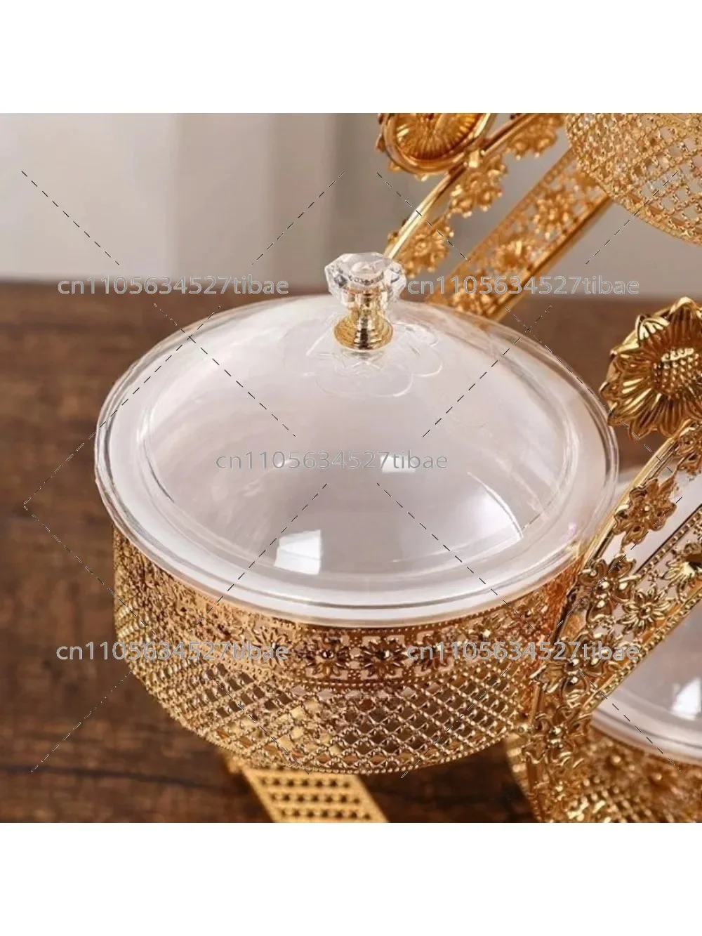 Premium Exquisite Light Luxury Stepped Four-Box Home Living Room Snack Fruit Box Elegant Storage Organizer for Kitchen Or Dining