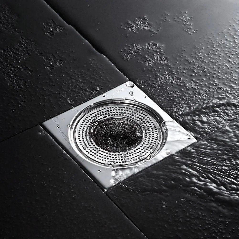 

2pcs Stainless Steel Drain Strainer Raised Round Holes Fast Drainage Hair Catcher For Shower Kitchen Floor Sink Mesh Strainer