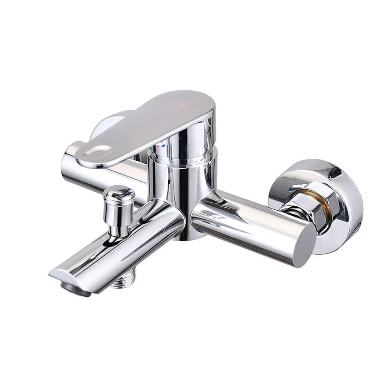 

Triple Faucet Hot and Cold Stainless Steel Antifreeze Bathtub Faucet Bathroom Concealed Shower Mixed Faucet