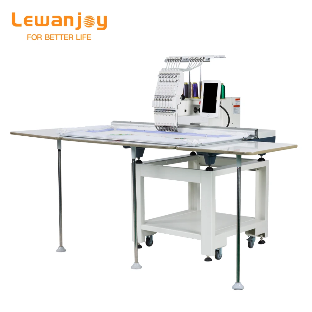 Lewanjoy Small Size Embroidery Machine Hat T-shirt Garment Logo Commercial Single Head for Embroidery Shop 300*400 and 400*600mm