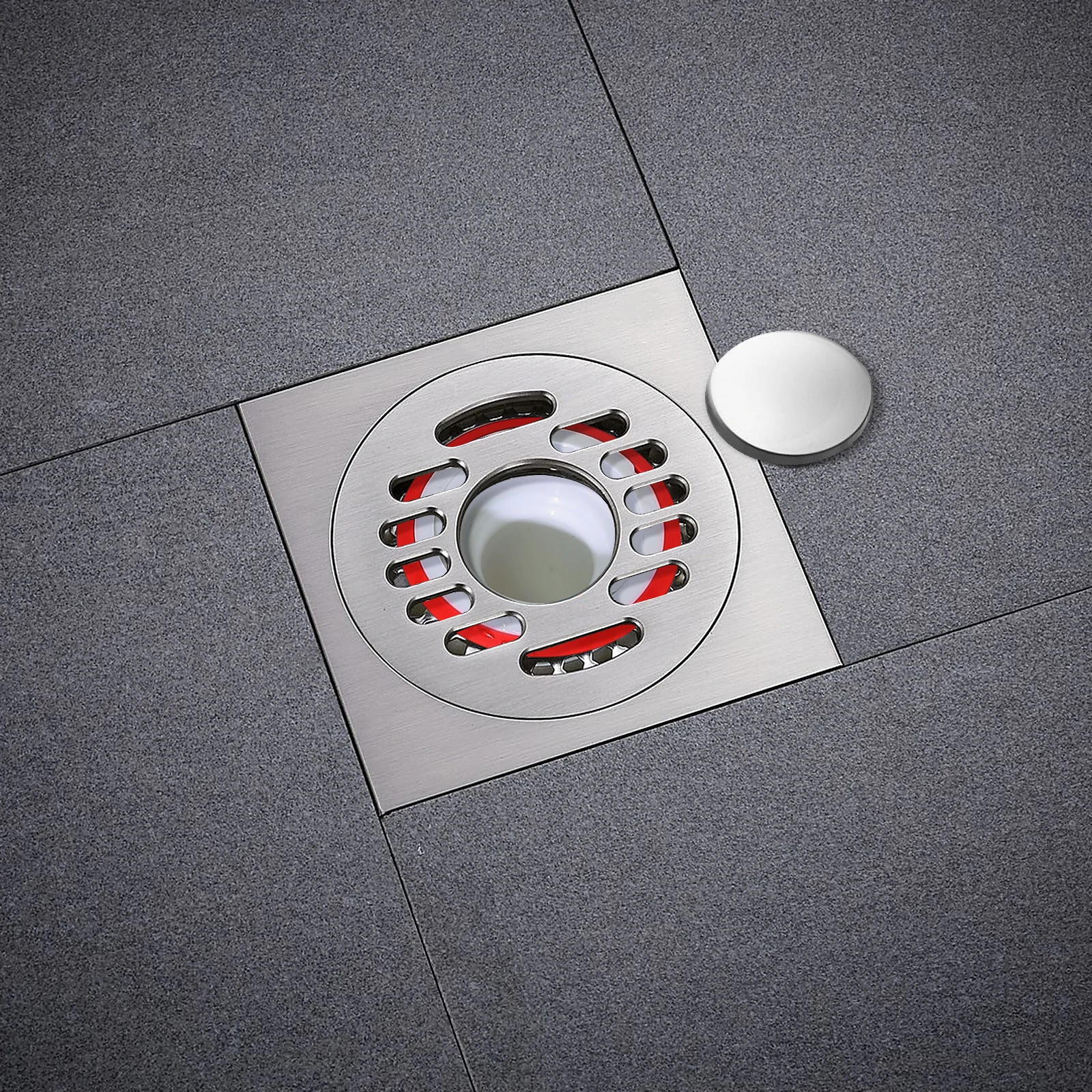 

2Pcs Floor Drainer Core Anti-Odor Silicone Bathroom Kitchen Sink Drain Strainer Deodorant 360 Degree Valve Floor Drainer