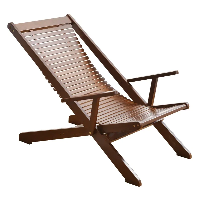 Balcony Garden Camping Chair Travel Folding Pool Free Shipping Wooden Lounge Chair Terrace Designer Cadeira Outdoor Furniture