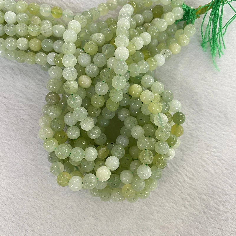 6 8 1012MM Natural Stone Beads Jade de chine Agate Jades Loose Spacer Beads for Jewelry Making DIY Bracelet Necklace Accessories