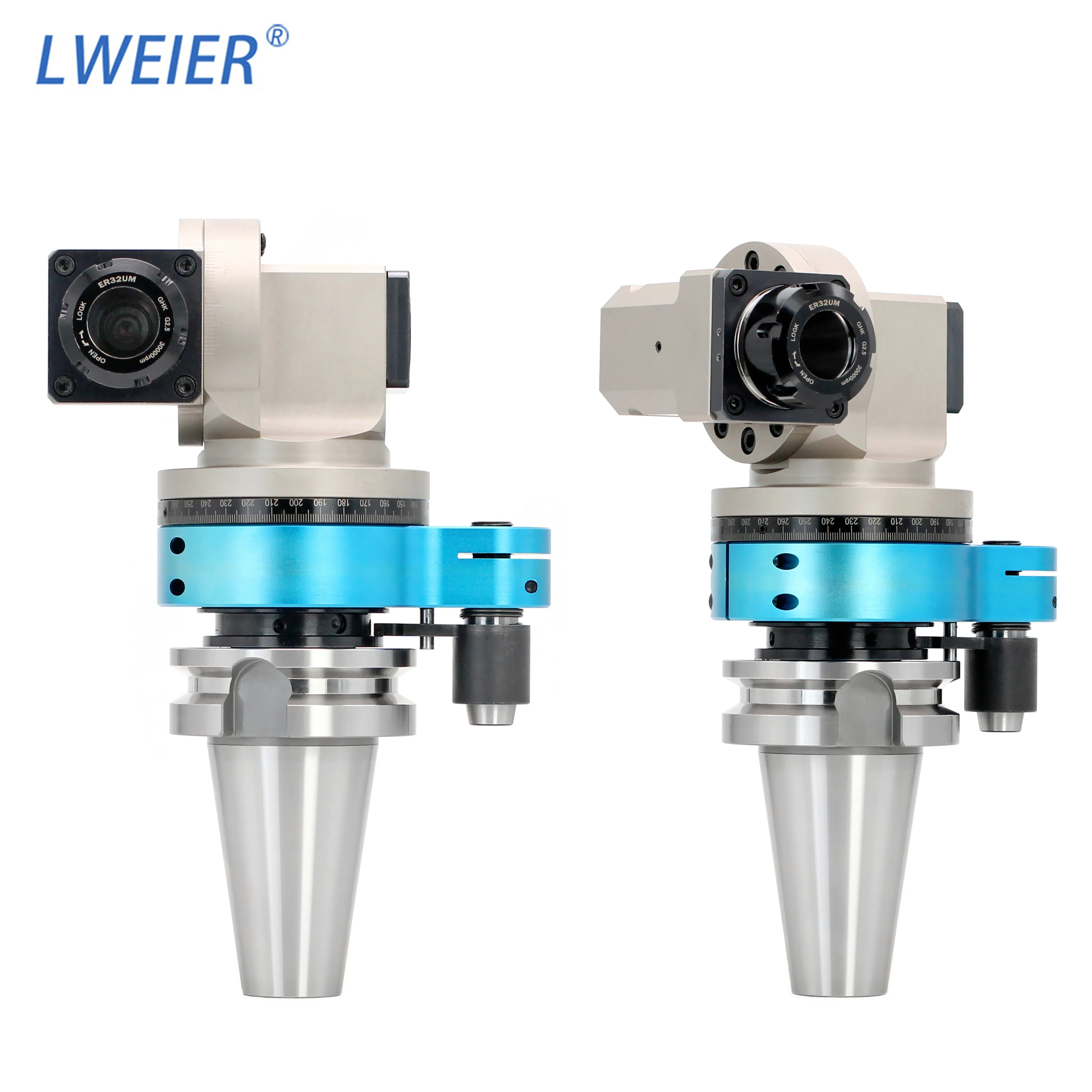 LWEIER BT50 Offset Universal Side Milling Head Milling Machine Lightweight Design High Speed & High Rigidity 1 Year Warranty
