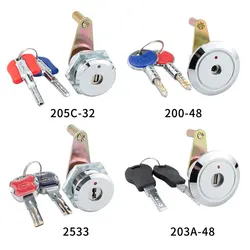 Emergency lock 203A, Anti-theft lock, safe deposit box key/lock, Unable to copy, Copper cylinder