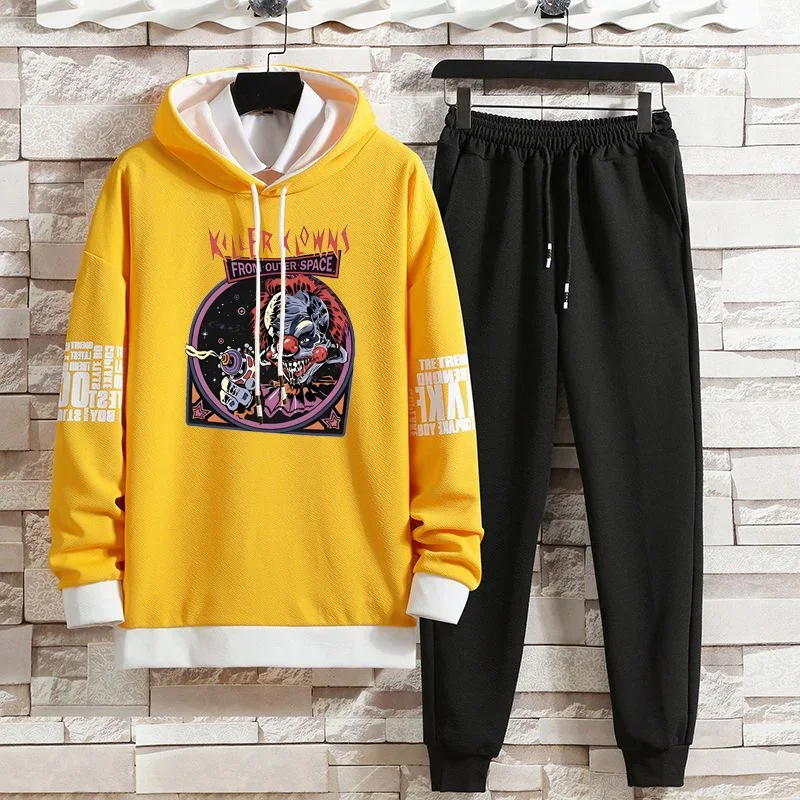 Hoodies Set Pants Pullover Clothing for Men Hoodie Casual Suits Autumn and Winter Hat Hood Sweater Hoodie Men Top Tracksuit Men