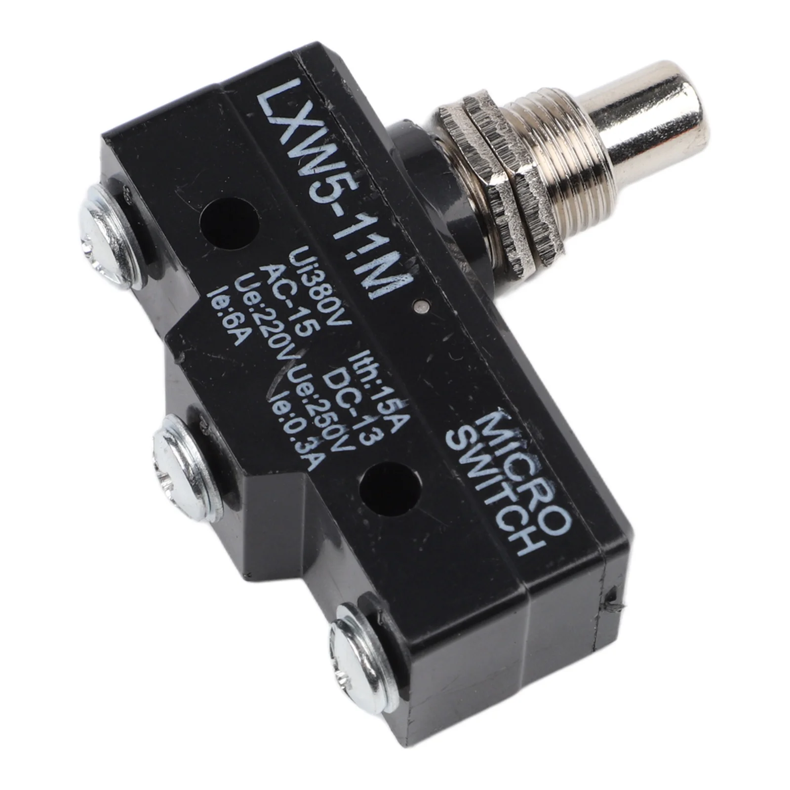 New Limit Switch Short Plunge Actuator Type 1 Pc AC 380V DC 220V Metal Panel Mount 10A Push Plunger 500000 Cycles