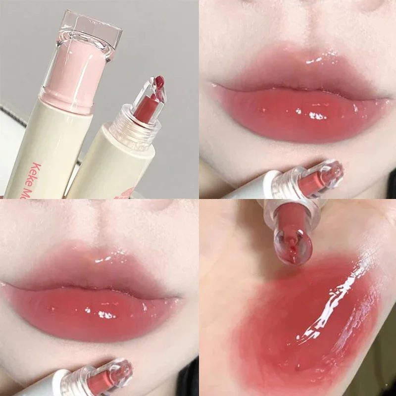 Jules Essence Jelly Water Hydratant Lipgloss, Light Light, Clear Liquid Lipgloss, Mirror Glossy Tube, Moist Liquid Lipstick, Jules Care Cosmetics