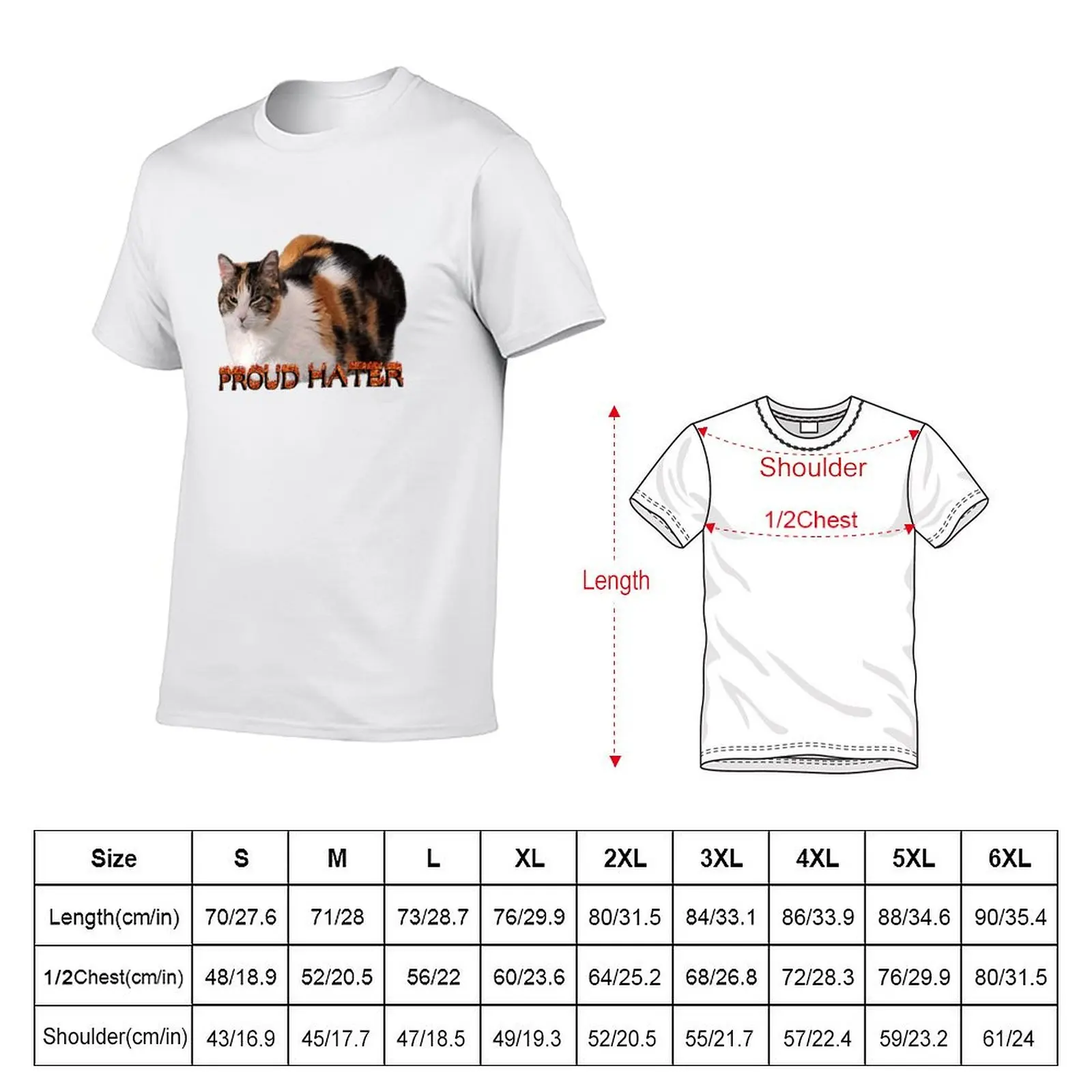 Proud Hater Cat T-Shirt Sun Protective Outdoor Tee Top