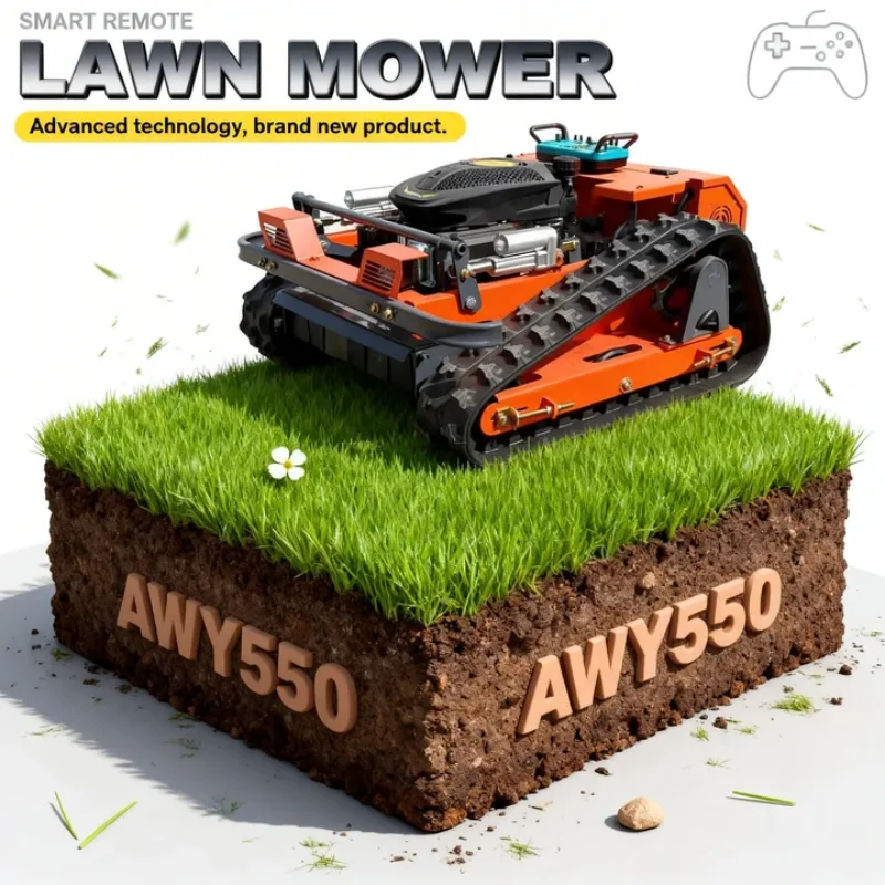 

Customized 2026 Hot Sale Lawn Mower 550mm Mowing Width Crawler Zero Turn Remote Control Mowing Machine