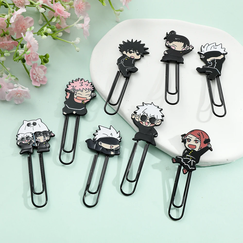 1Pcs Jujutsu Kaisen Paperclips, Cute Paperclips, Fan Collectible Reading Markers, Bookworm Book Nerd Gift Reading Gift