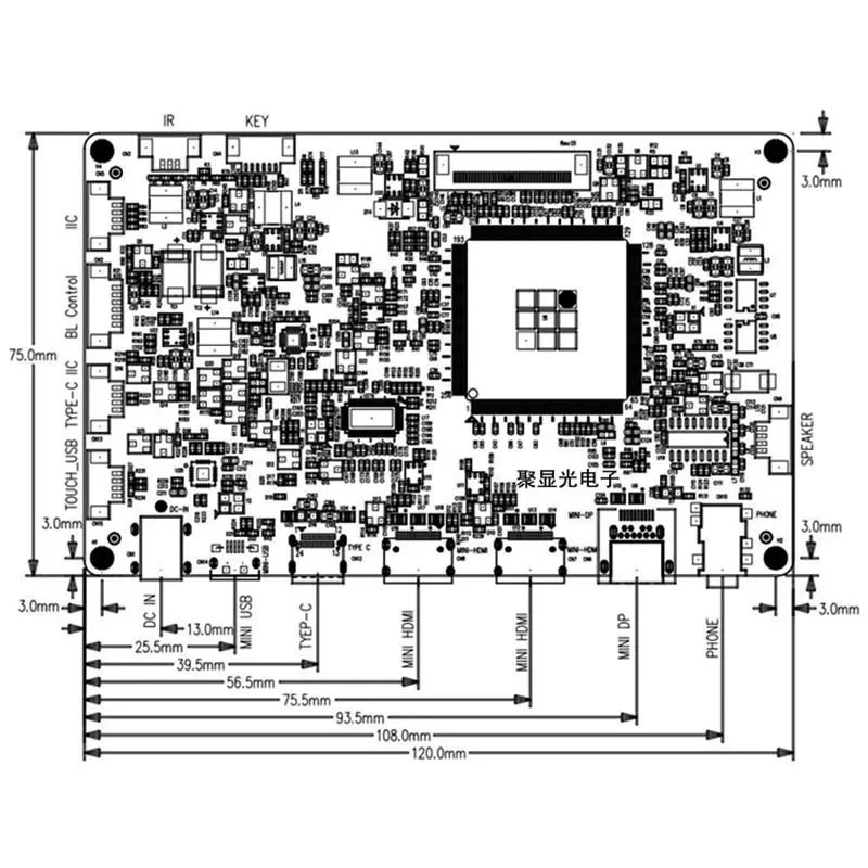 144hz LCD Screen 4K Ultra-Thin EDP Driver Board Controller Type-C Portable Display For 15.6/17.3/18.4 Inch DC5V