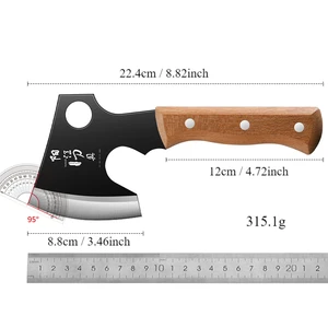 XTL High Carbon Steel Small Axe, Chopper De Osso, Grandes facas de amostragem Gado e Ovelha dividindo facas 10 principais vendas faca de mato grande - №5