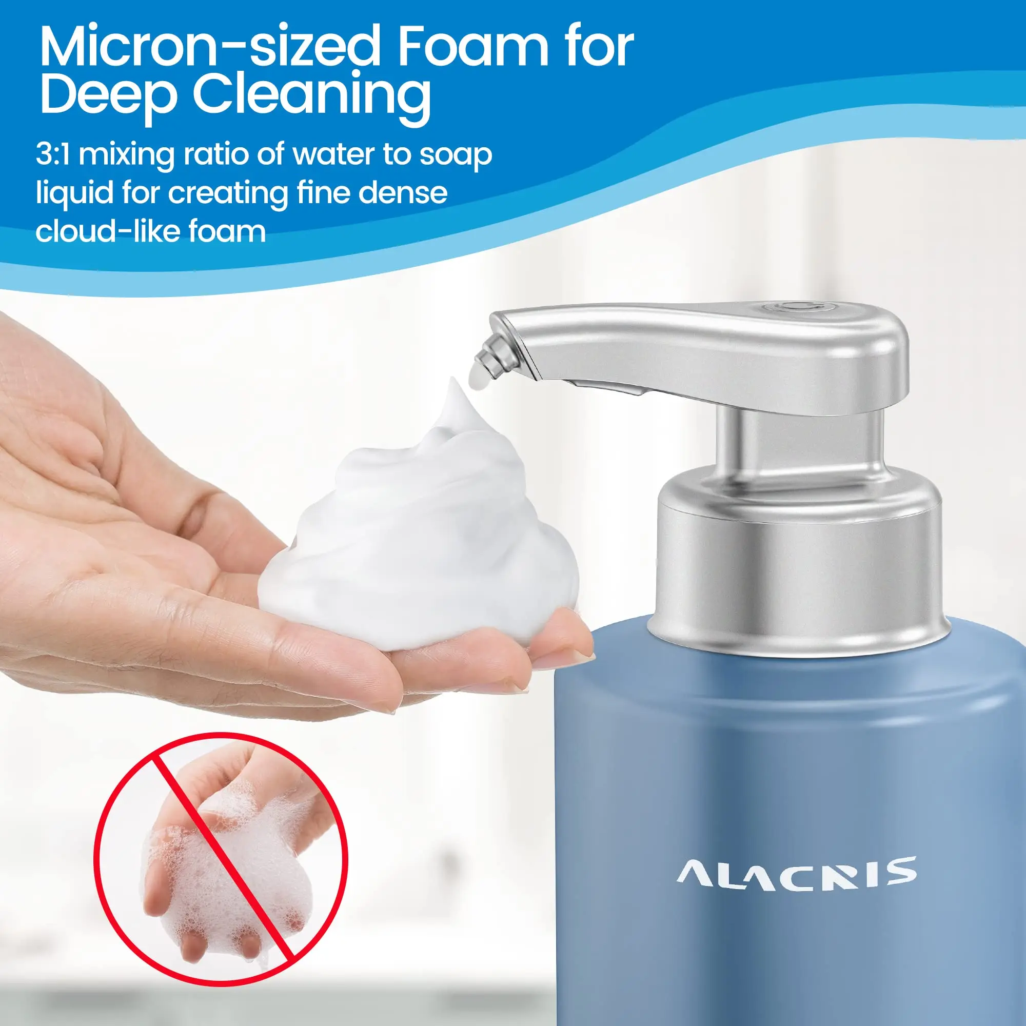 ALACRIS-Dispensadores Automáticos De Sabão com Sensor Infravermelho, Indução Automática Lavagem De Mão Sabão Que Faz A Máquina, dispensadores De Sabão De Espuma