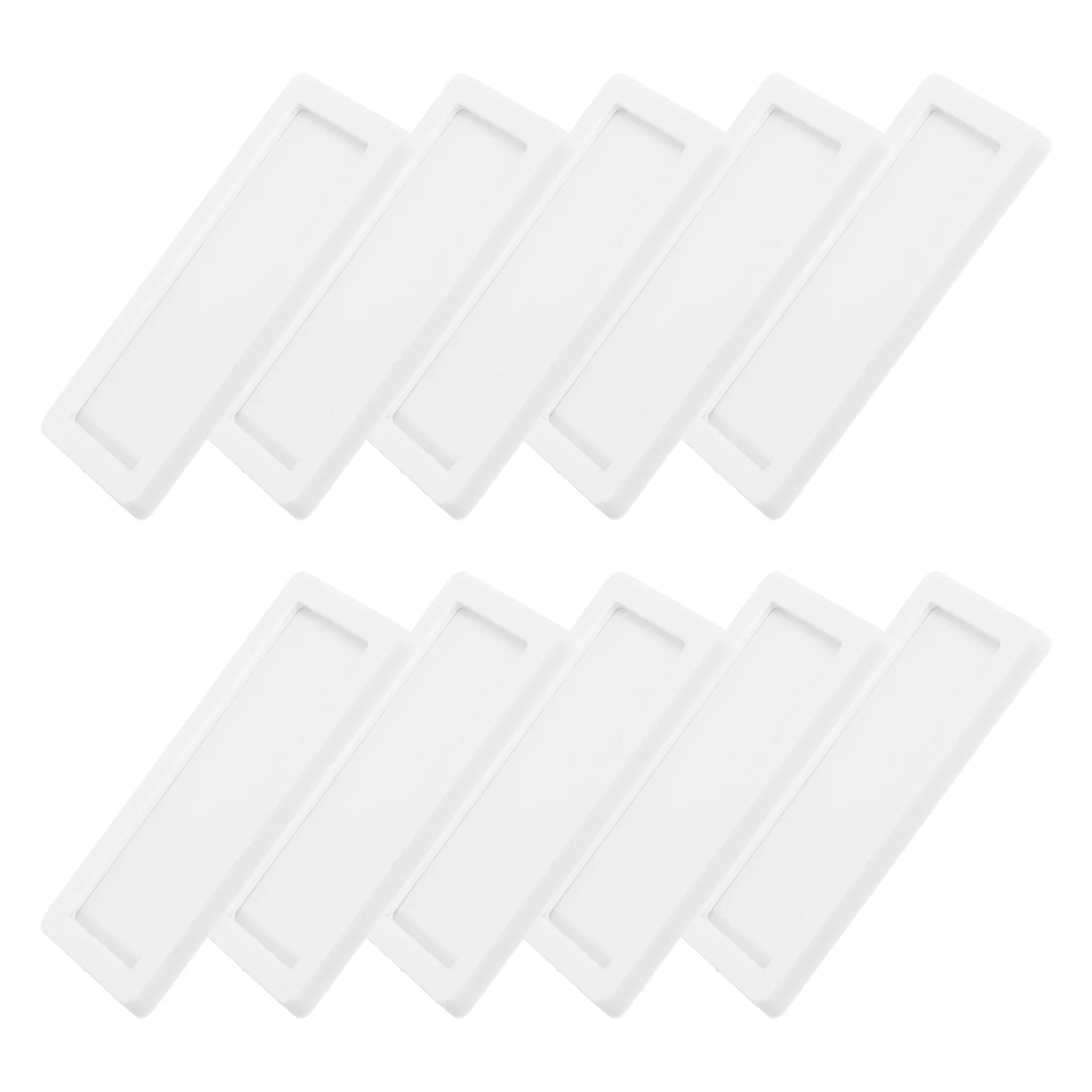 

10 Pcs Office File Tag Folder Labels Business Card Protectors Bookshelf Magnets Binder Insert Cards Dual Purpose