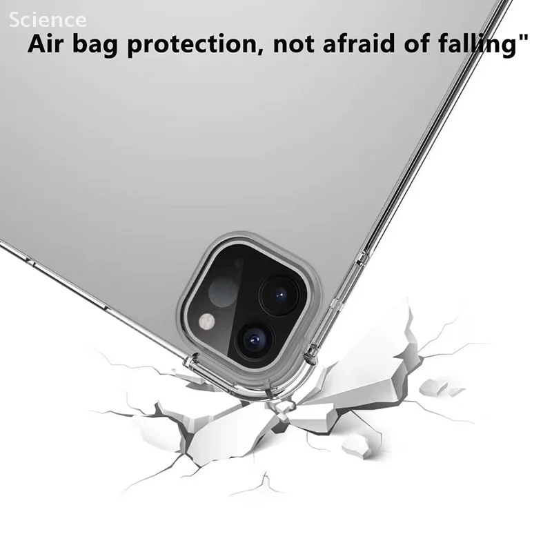 Transparent Protective Case For IPad Air 7 11th 2025 Mini 7 IPad Pro 2024 11 13 Inch Tablet Protective Cover Anti-fall Shell