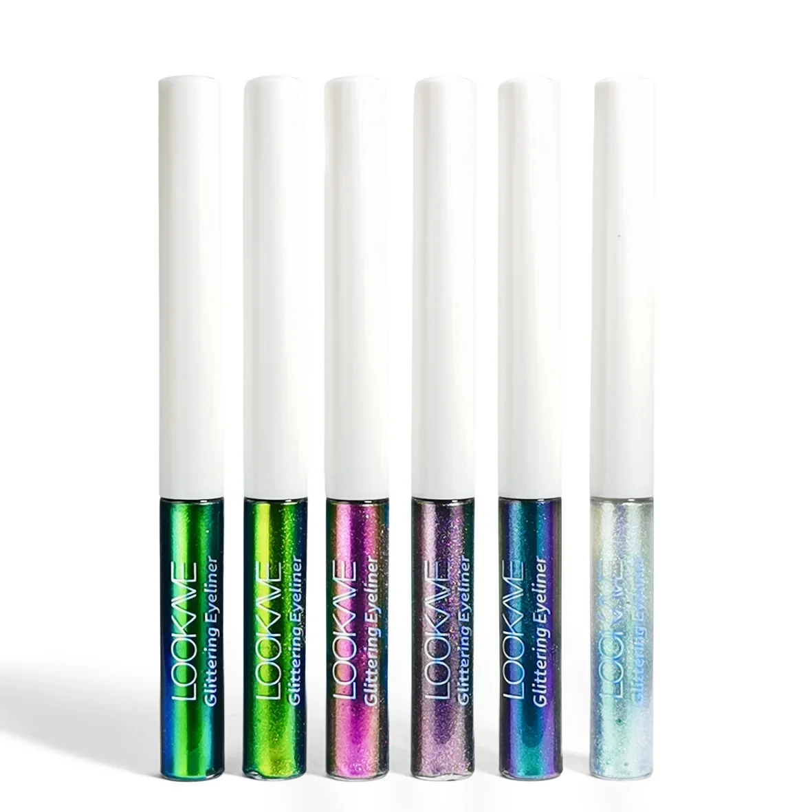 光沢のあるカメレオン液体アイライナー防水グリッター長期的な高顔料汚れ防止真珠光沢のあるアイライナーメイクアップ化粧品