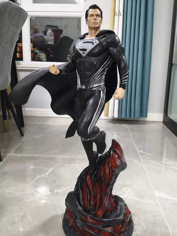 

Original 73cm Justice League Dc Collectible Glowing Resin Statue Base Super Scene Gk Model Toy Figure Desktop Decoration