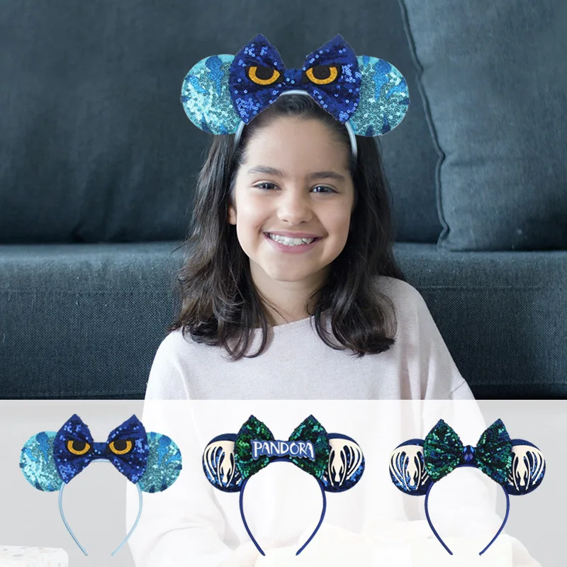 

Аксессуары для волос с блестками и Микки