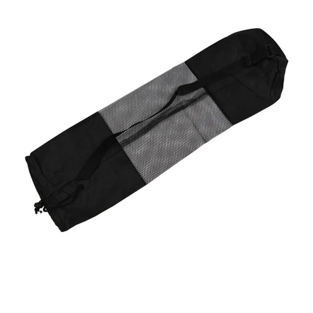 Adjustable Shoulder Straps Yoga Mat Bag Waterproof Portable Yoga Mat Mesh Bag Convenience Black Breathable Sports Bag Gym