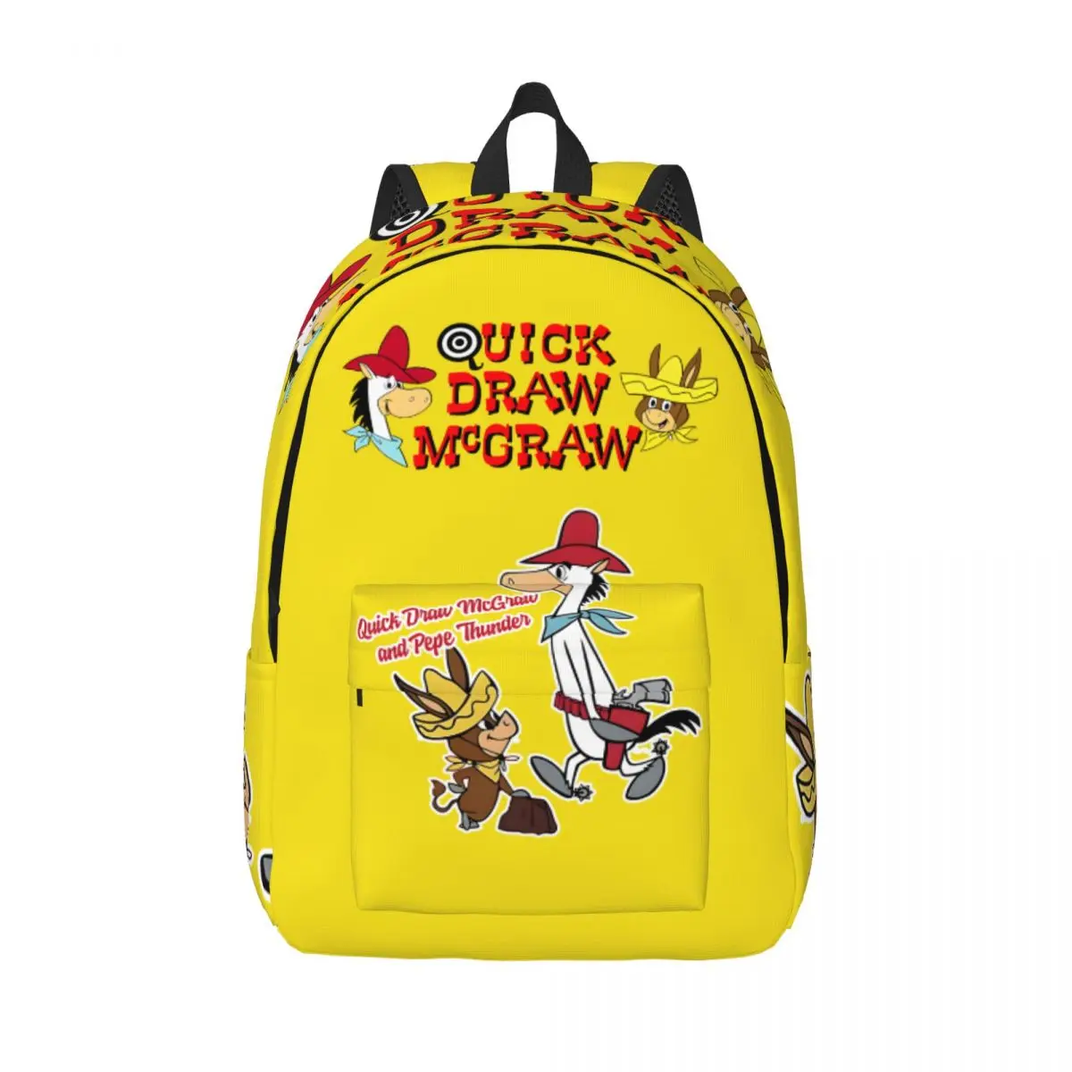 Cool Together Play Rucksack Hiking Zipper Closure Q-Quick Draw McGraw Show For Women Kid Kindergarten Bag Birthday