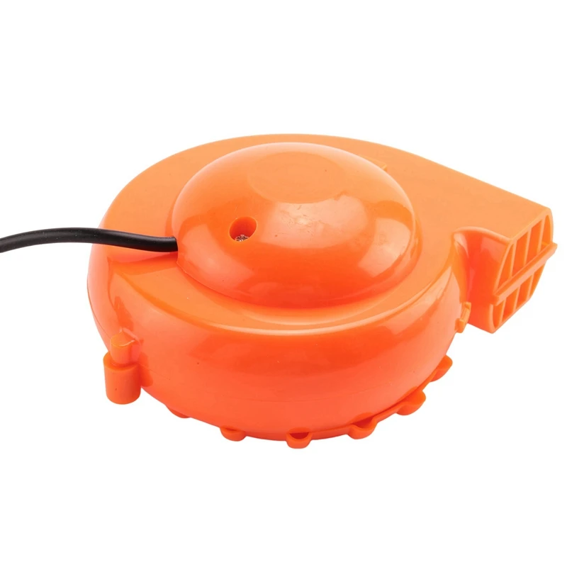 M12K-2X Mini Blower Fan For Dinosaur Costume Or Mascot Head Or Other Inflatable Game Costume Set, Orange