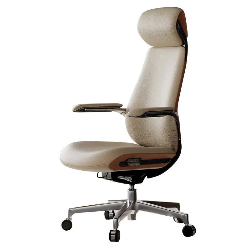 

Minimalist leather comfortable ergonomic computer chair