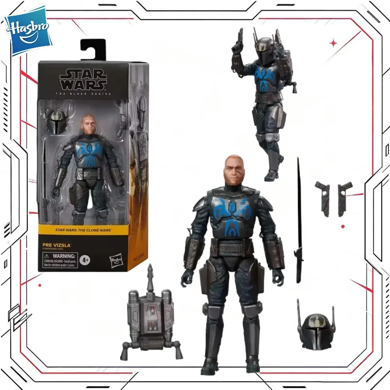 【in-stock】original-hasbro-hasbro-star-wars-the-black-series-pre-vizsla-the-clone-wars-action-toy-figure-model