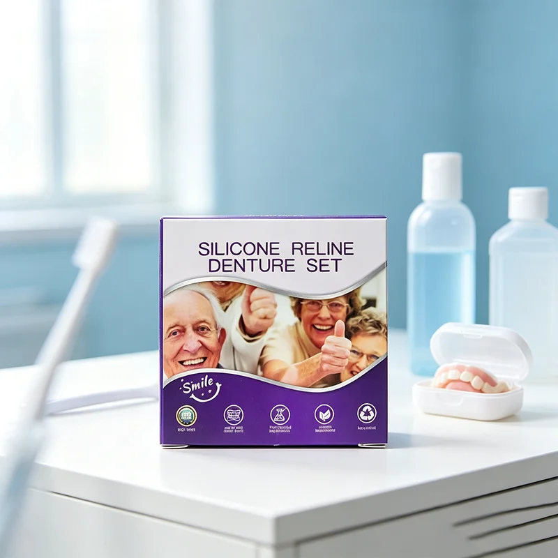 1 set of dentures, soft white dentures, easy to use and clean, odorless, suitable for both men and women    H2391-5