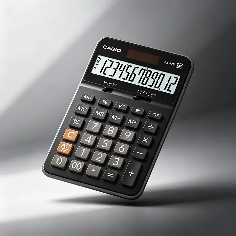 Casio FX-991CN CW/FX-999CN CW/DH-14/AX-12B/MX-120B: een eenvoudige en geavanceerde wetenschappelijke rekenmachine voor het analyseren van bedrijfsrapporten.