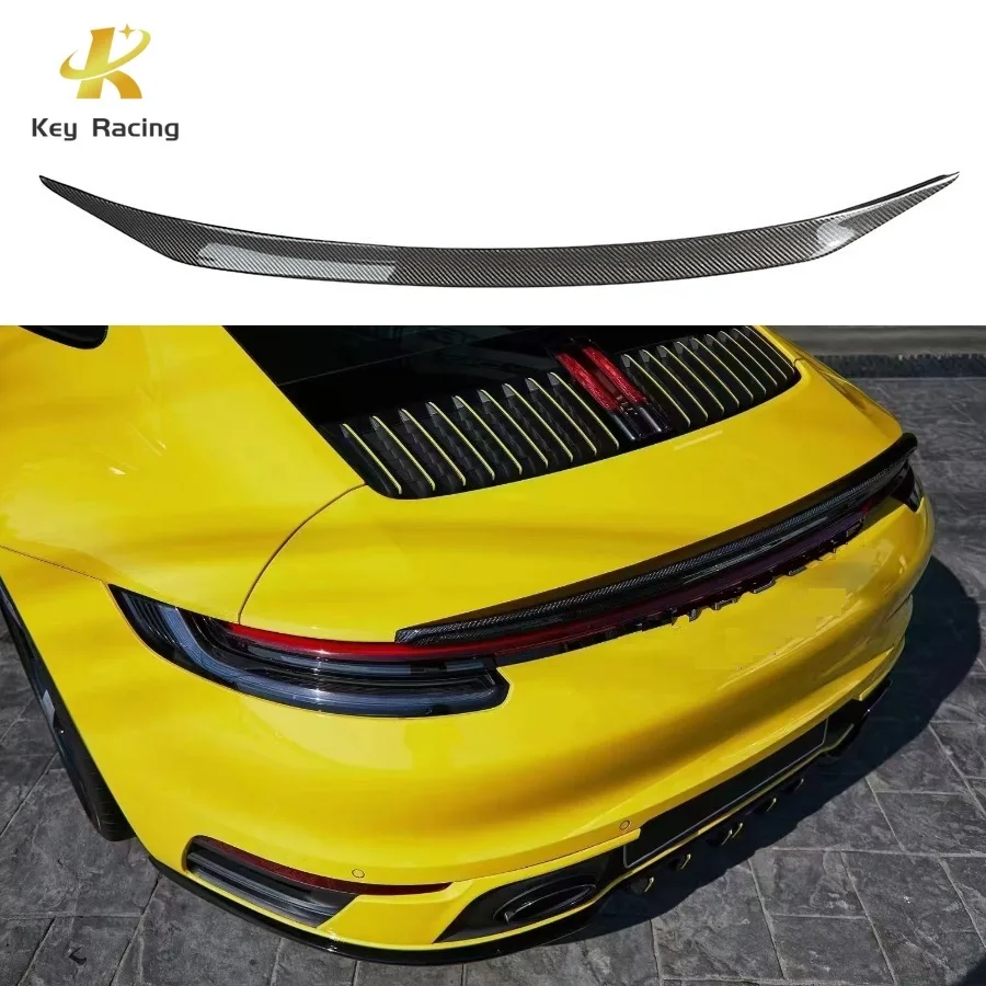 For Porsche 911 991 Spoilers & Wings Carbon Fiber V Style Rear Spoiler Tail Car Tuning