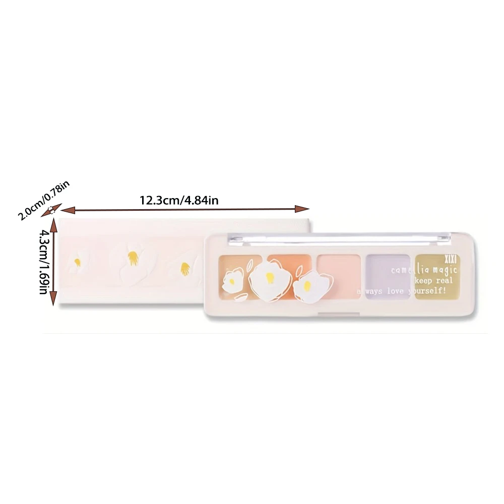 5 Colors Corrector Palette Color Correcting Concealer Palett Face Contouring Highlighter Conceals Dark Circles Blemishes