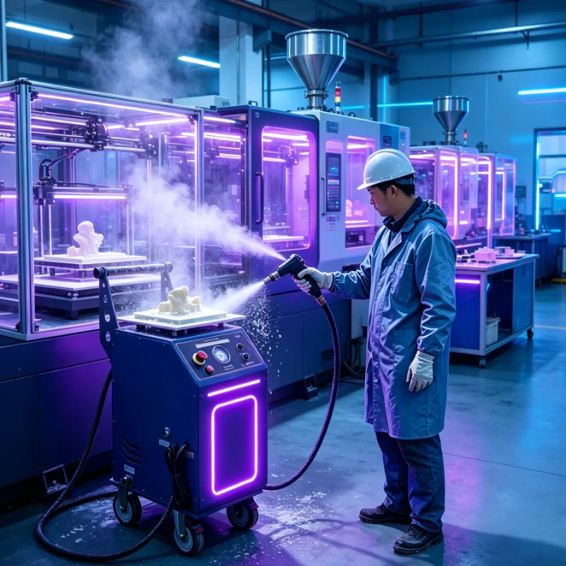 Manufacturing Ice Cleaner Cleaning Machine Dry Ice Blasting Machine