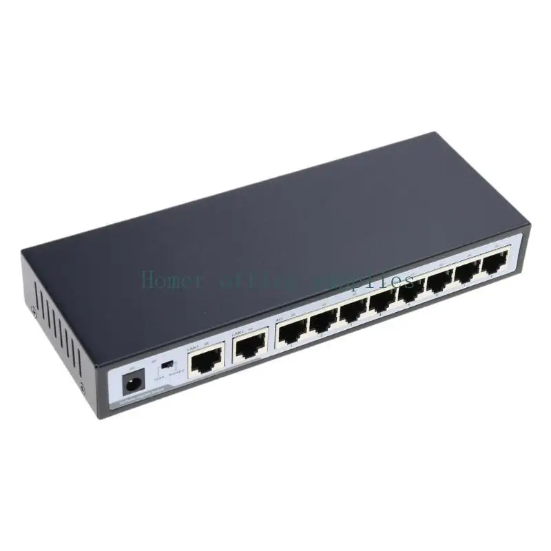 K43b 10-poorts netwerk- Switch Box 10/100/1000m RJ45 Switcher Splitter VLAN LSOLATION