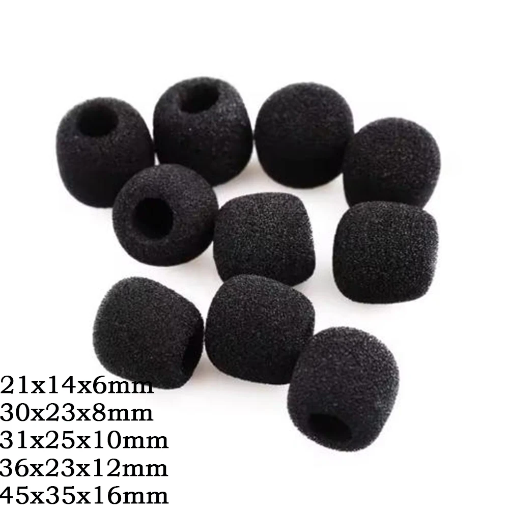 1-6 Stück Mini-Mikrofon-Schaumstoffabdeckungen, Mikrofon-Schutzabdeckungen, Ersatz-Headset-Windschutz, Schwammabdeckung für Mikrofone