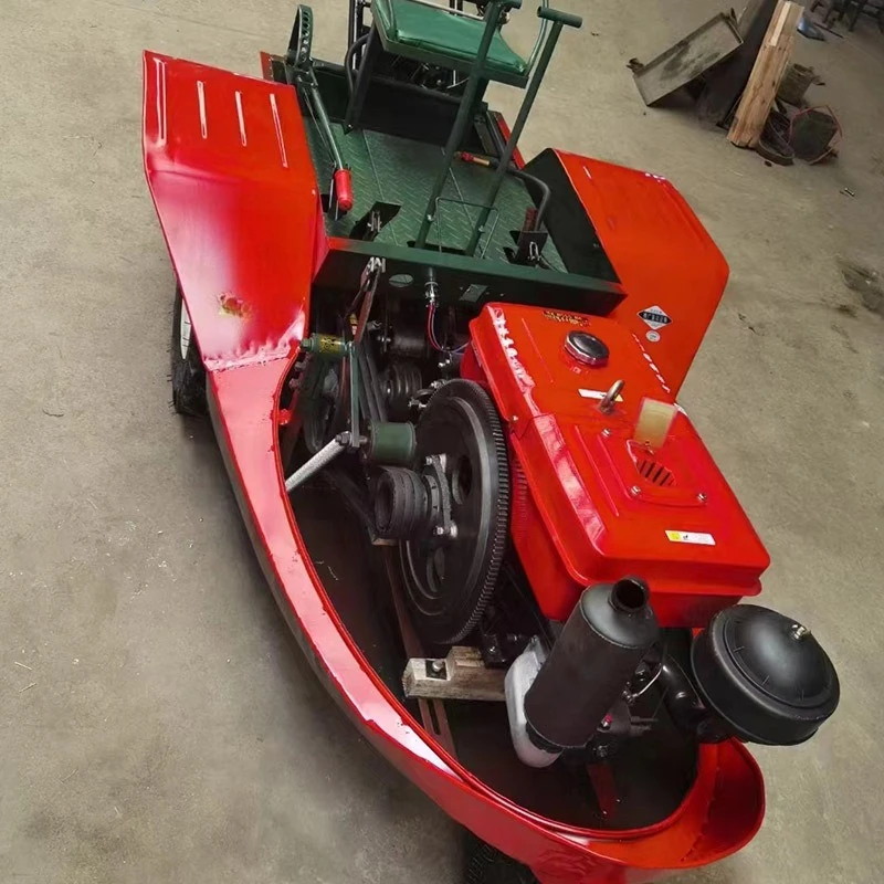 Dual-purpose water and drought machine tiller Rotary tiller, deep water field boat type rotary tiller,