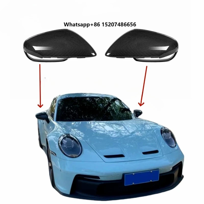 OEM Style Dry Carbon Fiber Carbon Fiber Car Rearview Mirror Cover for  991 Side Mirror Cover
