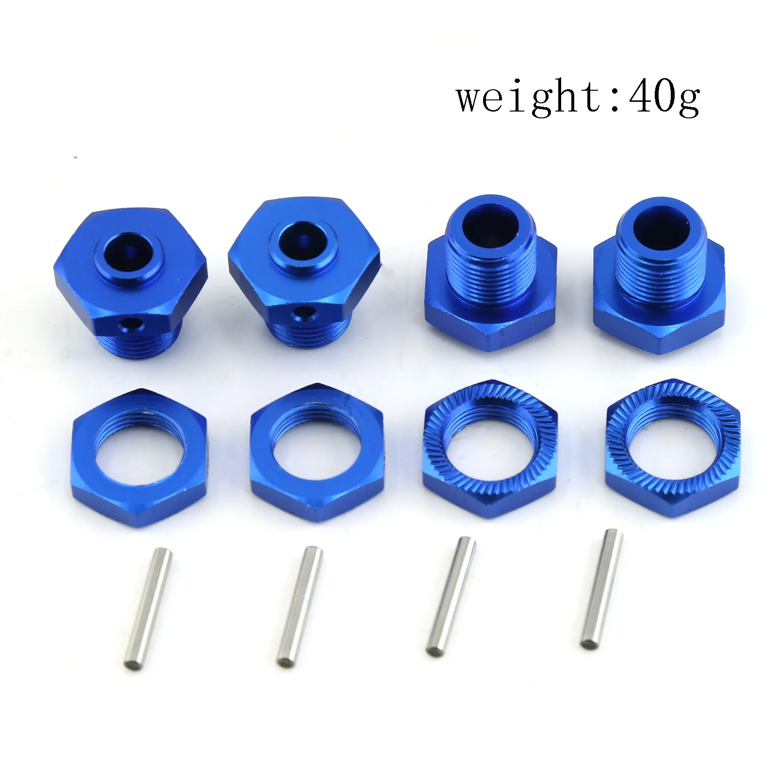 Metal 17Mm Wheel Hex Hub Adapter With Nut For Arrma 1/8 3S Typhon 1/10 Big Rock V3 RC Car Upgrade Parts Accessories Kit