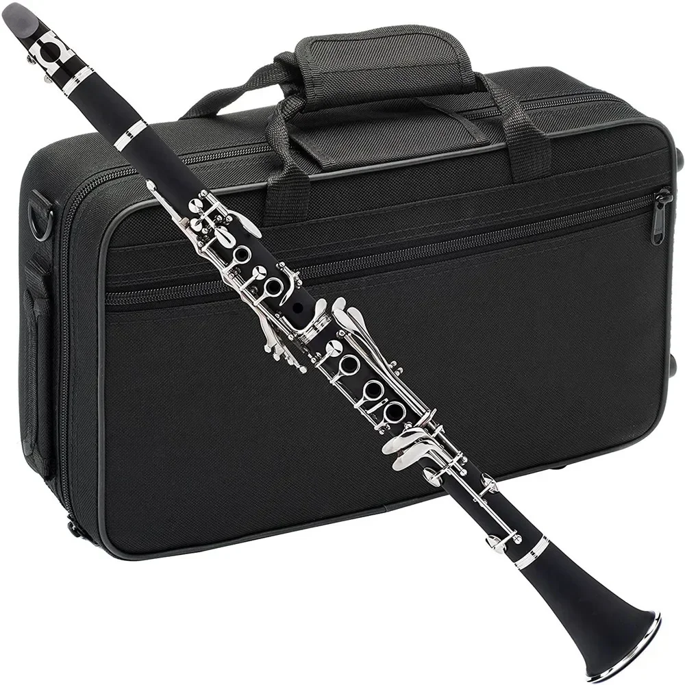 

B-Flat Clarinet with Case Accessories, Professional Clarinet, High Quality, Woodwind Instruments, Black Tube, New