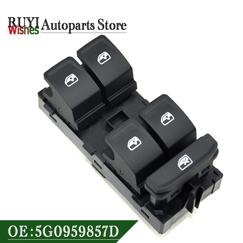 New Power Window Control Switch 5G0959857D 5G0959857 5G0959857B For Volkswagen Golf 7 Passat 3G Seat Ateca Ibiza ST Leon