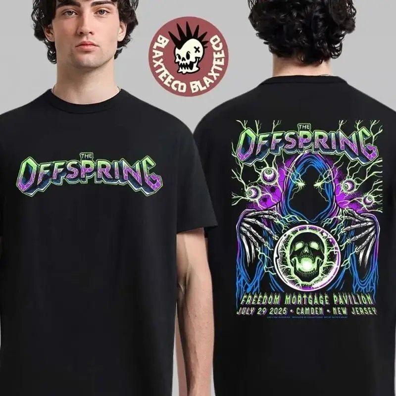 

The Offspring Supercharged Tour 2025 Camden NJ July 29 Concert T Shirt S 3XL