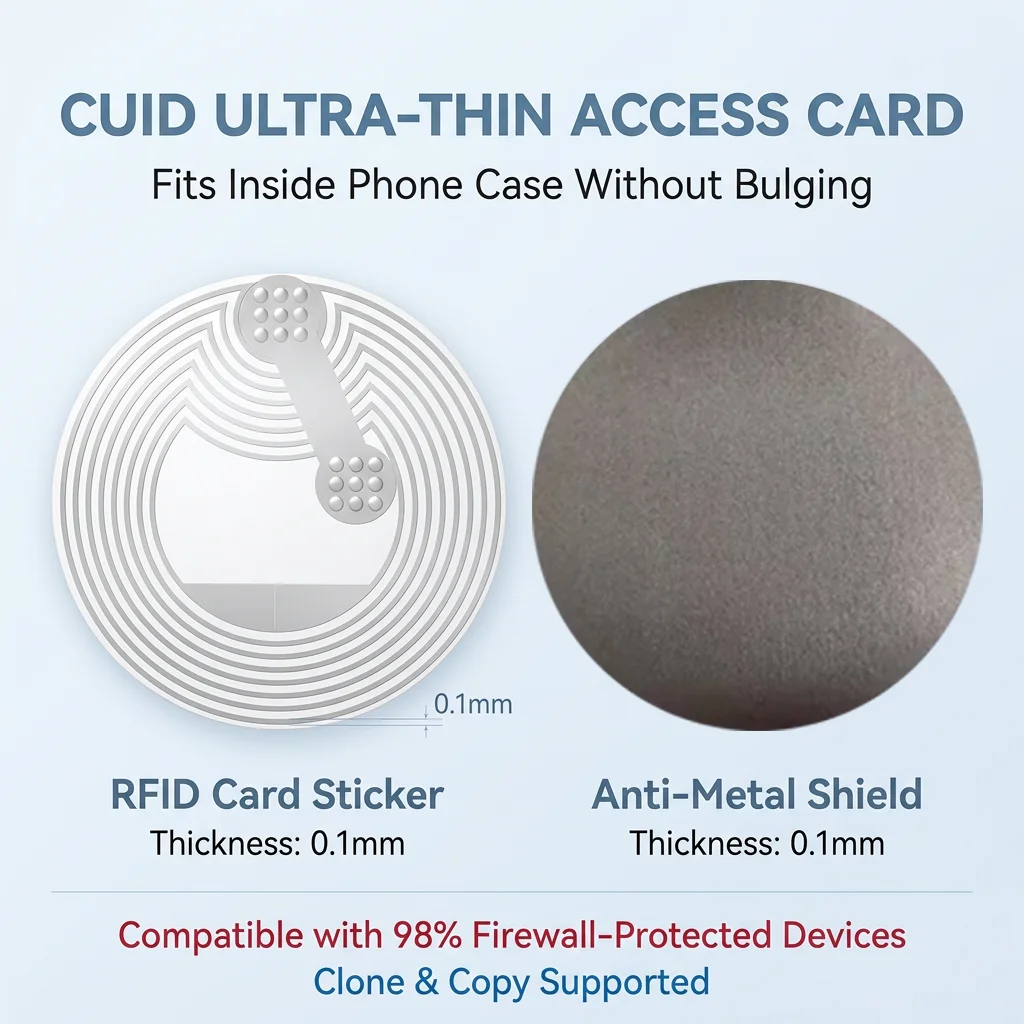 CUID Changeable UID NFC Tag 1K 13.56MHz Rewritable Block 0 RFID Sticker S50 M1 Compatible for Access Control Android MCT view 2